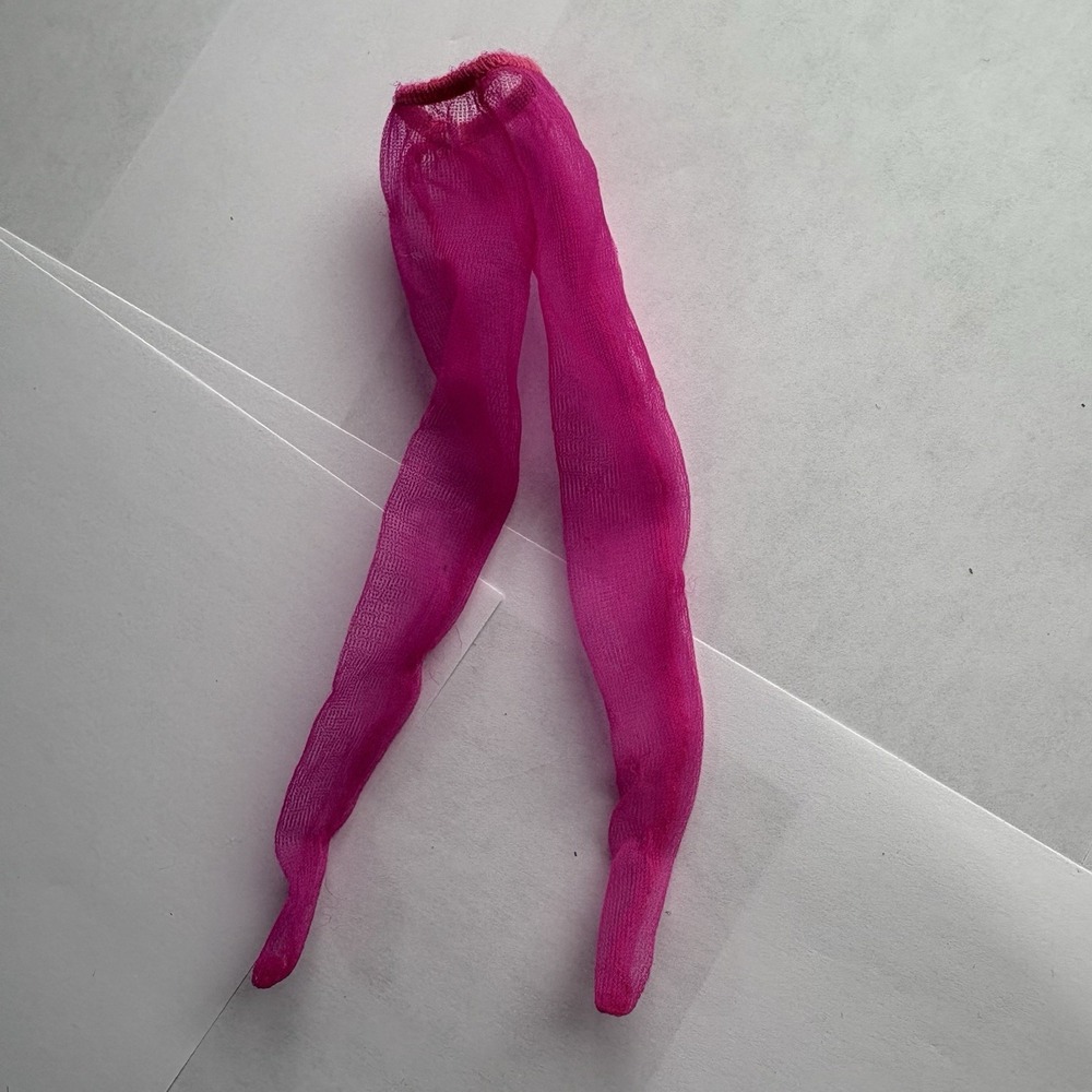 Vintage Barbie Pink Magenta Sheer Pantyhose Tights